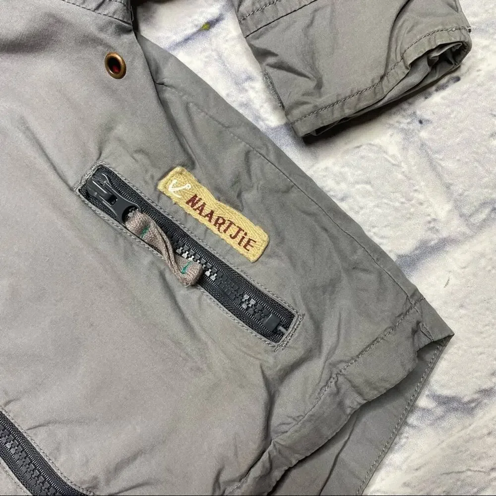 Naartjie Kids Zip up Hooded Jacked in Grey